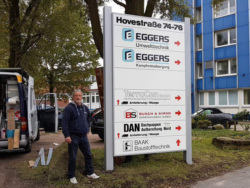 Big eggers umwelttechnik standschild 5