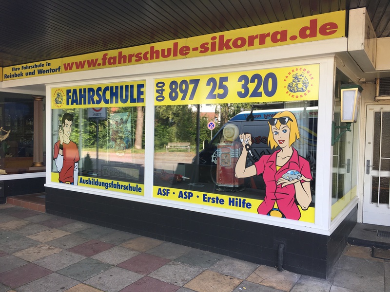 Big sikorra fahrschule wentorf schaufenster 001